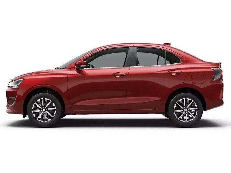 Suzuki DZire رابعاً، سيدان — منظر من الجانب الأيسر