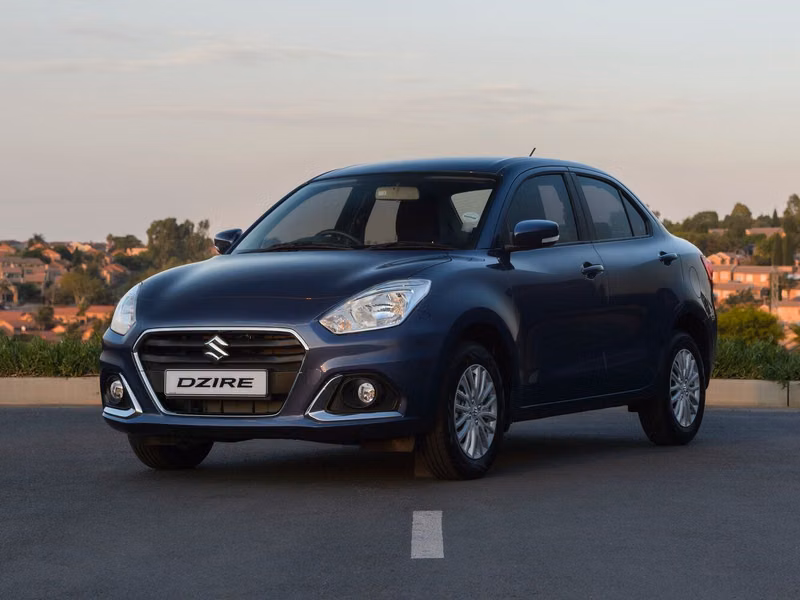 Suzuki DZire ثالثاً فيس ليفت، سيدان — منظر أمامي أيمن