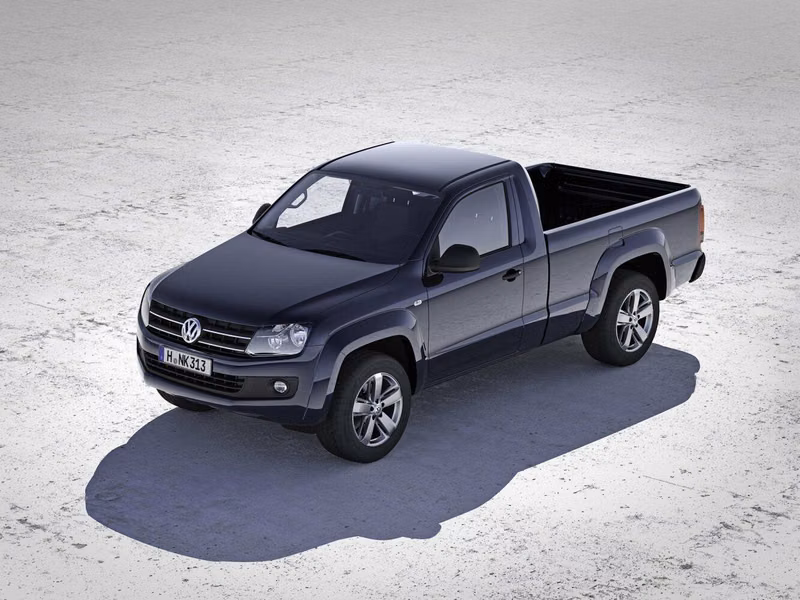Volkswagen Amarok I، بيك أب بكابينة مفردة Single Cab — منظر أمامي أيمن