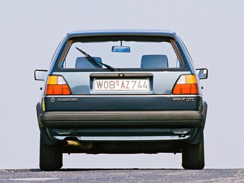 Volkswagen Golf ثانياً، هاتشباك 3 أبواب — منظر خلفي