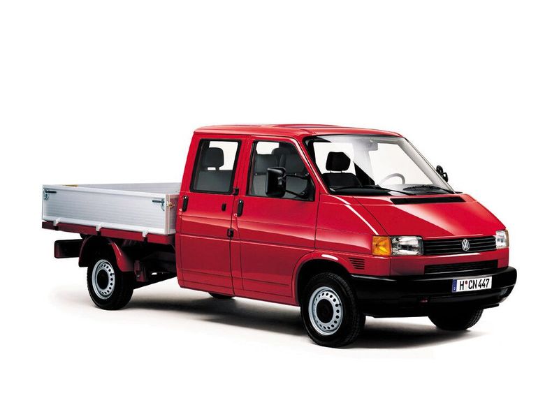 Volkswagen Transporter T4، بيك أب بكابينة مزدوجة — منظر أمامي أيمن